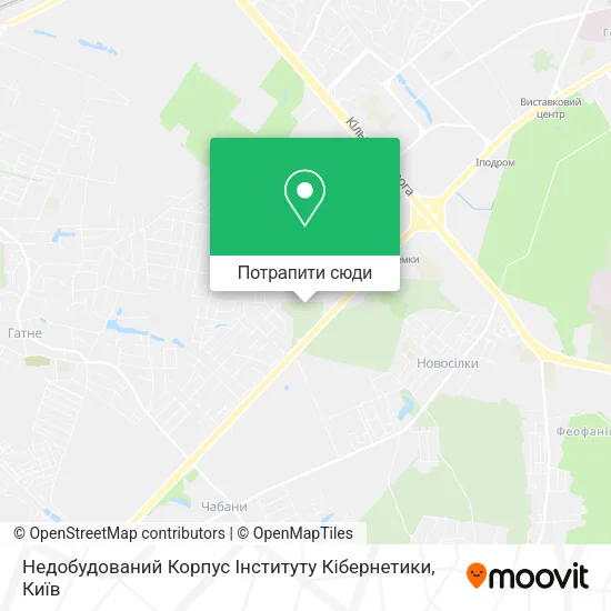 Карта Недобудований Корпус Інституту Кібернетики