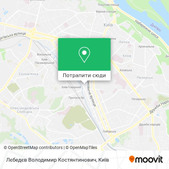 Карта Лєбедєв Володимир Костянтинович