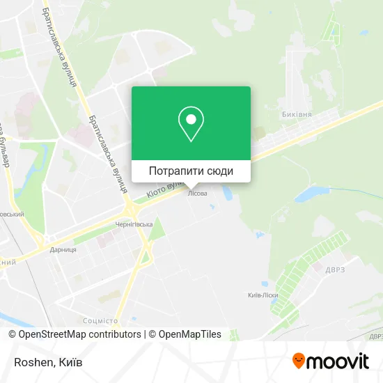Карта Roshen