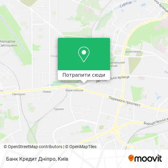 Карта Банк Кредит Дніпро