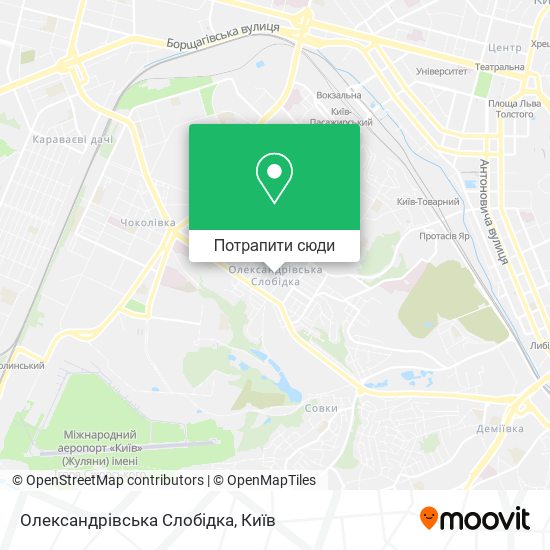 Карта Олександрівська Слобідка