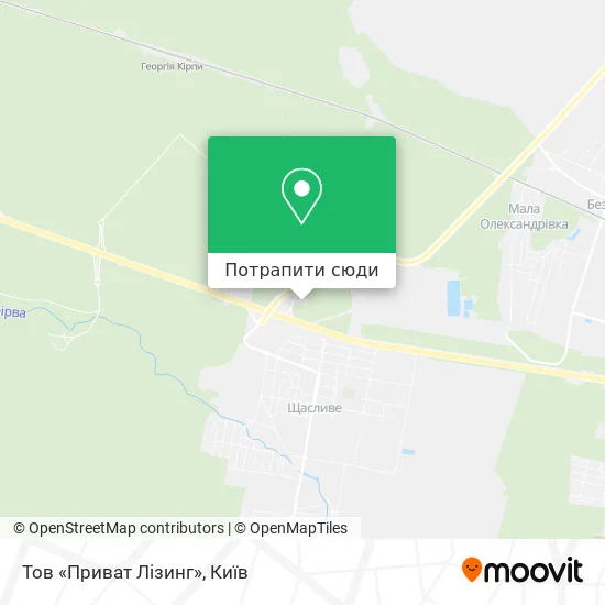 Карта Тов «Приват Лізинг»
