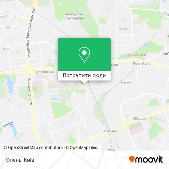 Карта Олень