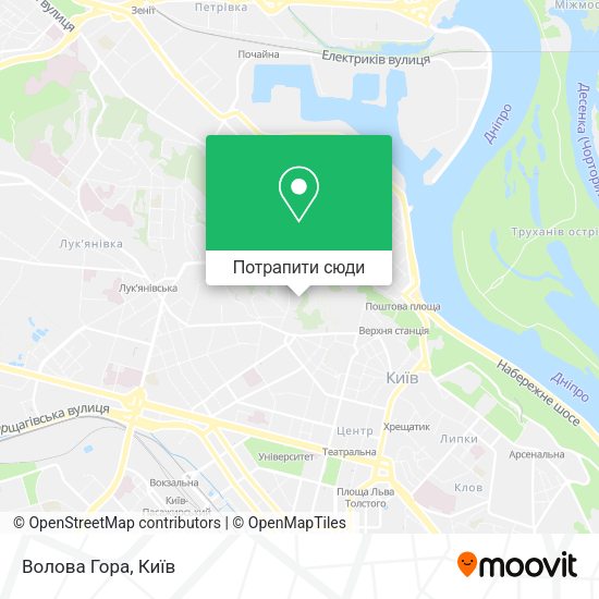 Карта Волова Гора