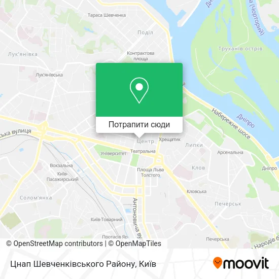 Карта Цнап Шевченківського Району