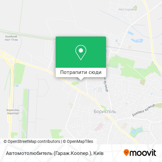 Карта Автомотолюбитель (Гараж.Коопер.)