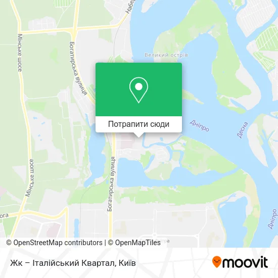 Карта Жк – Італійський Квартал