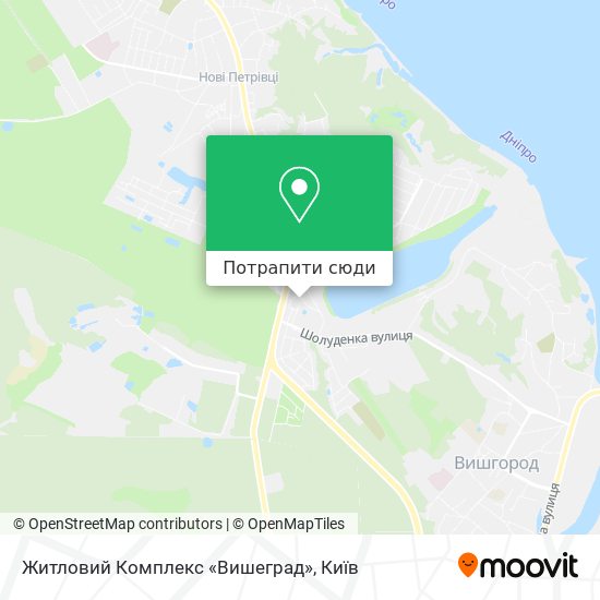 Карта Житловий Комплекс «Вишеград»