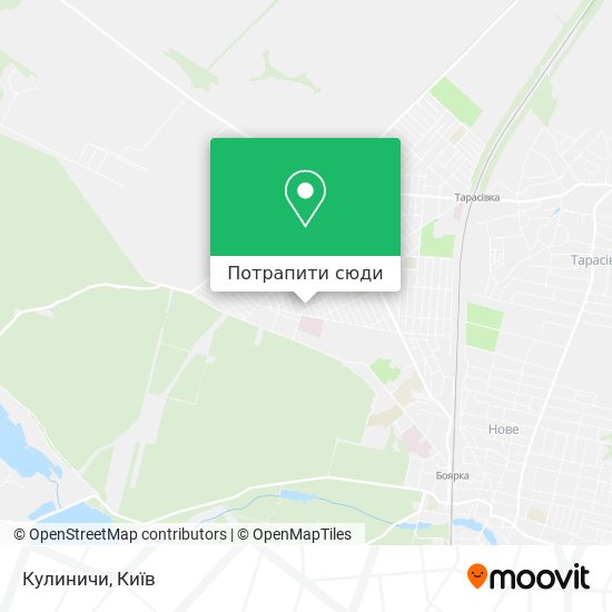Карта Кулиничи