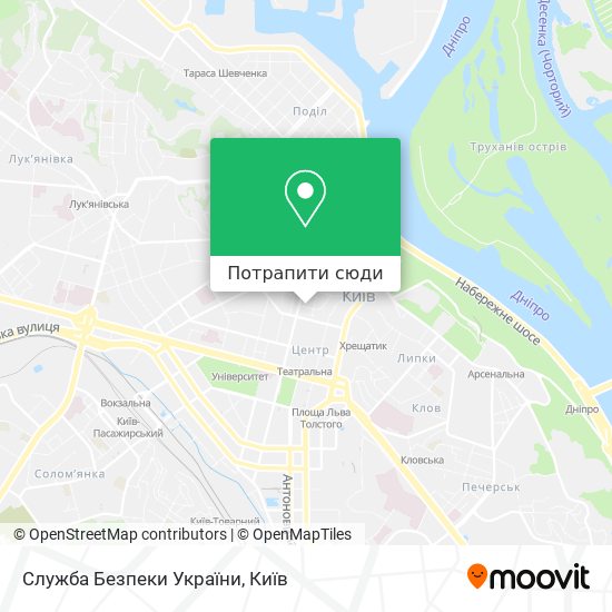 Карта Служба Безпеки України