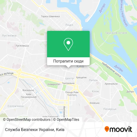 Карта Служба Безпеки України