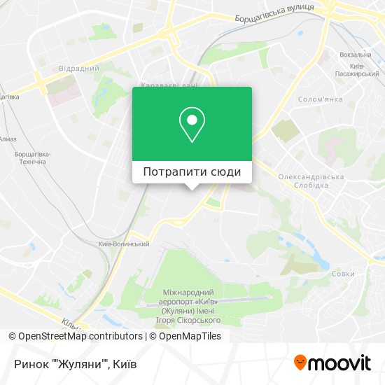 Карта Ринок ""Жуляни""