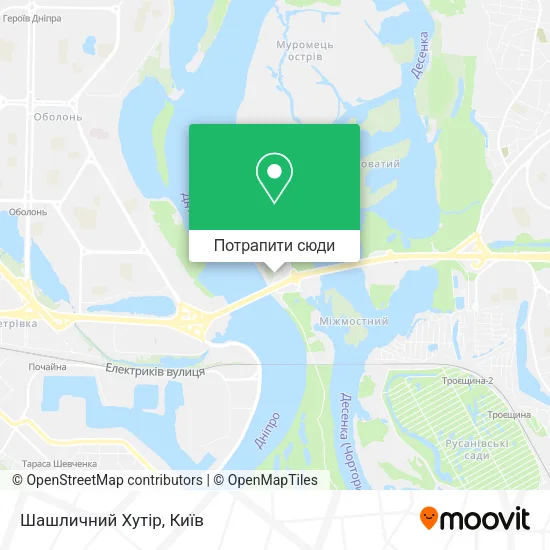 Карта Шашличний Хутір