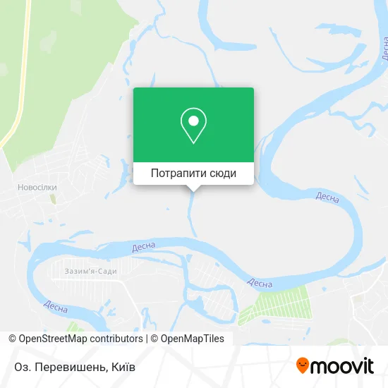 Карта Оз. Перевишень