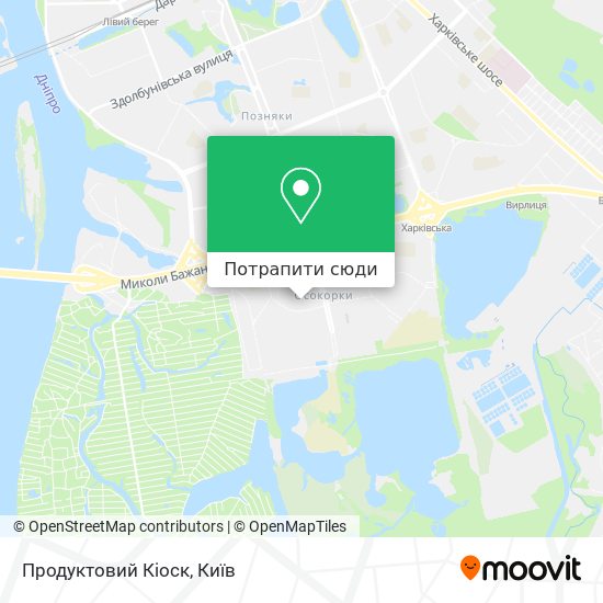 Карта Продуктовий Кіоск