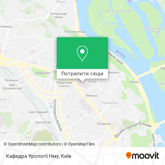 Карта Кафедра Урології Нму
