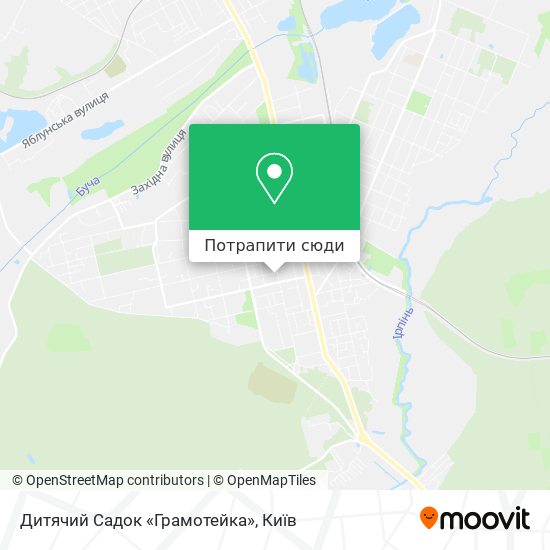 Карта Дитячий Садок «Грамотейка»