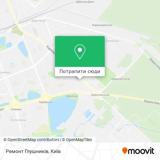 Карта Ремонт Глушників