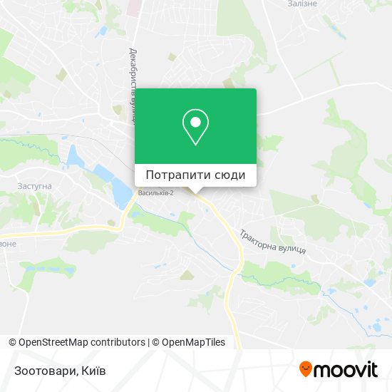 Карта Зоотовари