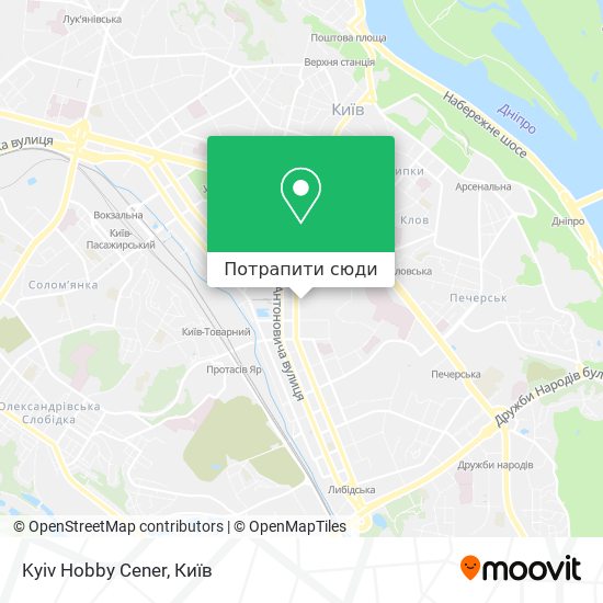 Карта Kyiv Hobby Cener