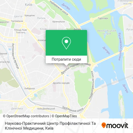 Карта Науково-Практичний Центр Профілактичної Та Клінічної Медицини