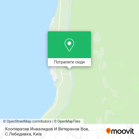 Карта Кооператив Инвалидов И Ветеранов Вов, С.Лебедивка