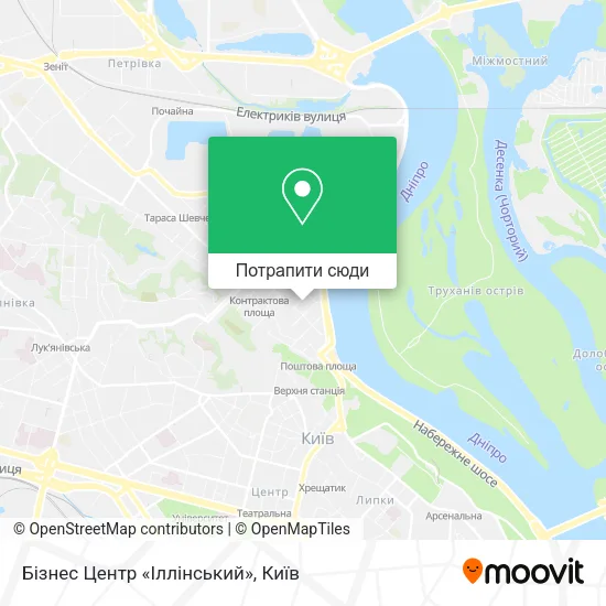 Карта Бізнес Центр «Іллінський»