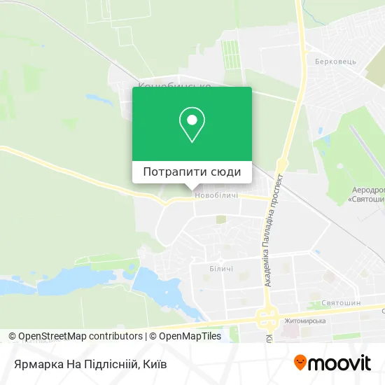 Карта Ярмарка На Підлісніій