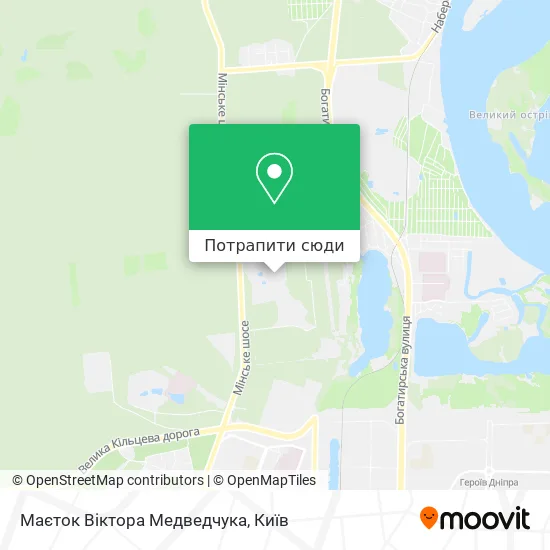 Карта Маєток Віктора Медведчука