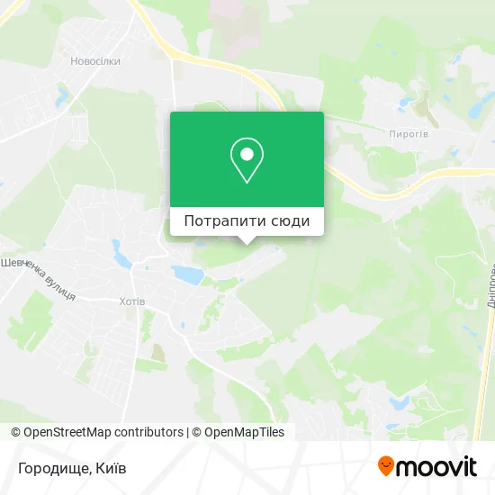 Карта Городище