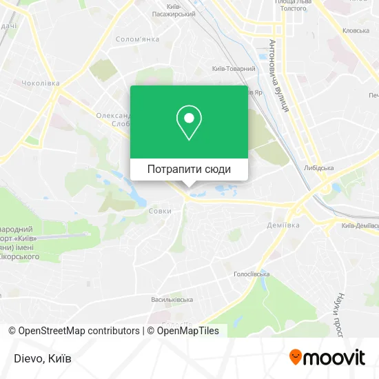 Карта Dievo