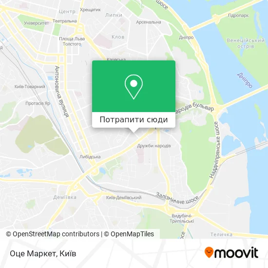 Карта Оце Маркет