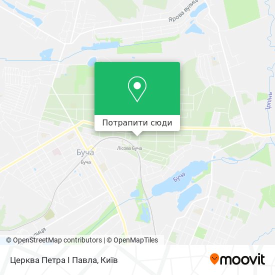 Карта Церква Петра І Павла