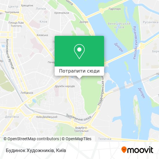 Карта Будинок Художників
