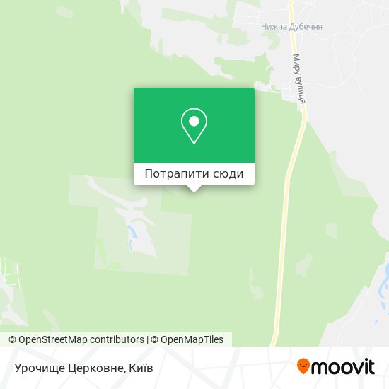 Карта Урочище Церковне