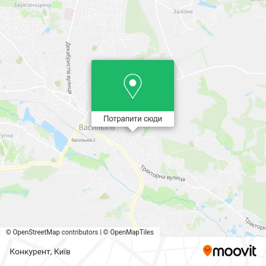 Карта Конкурент