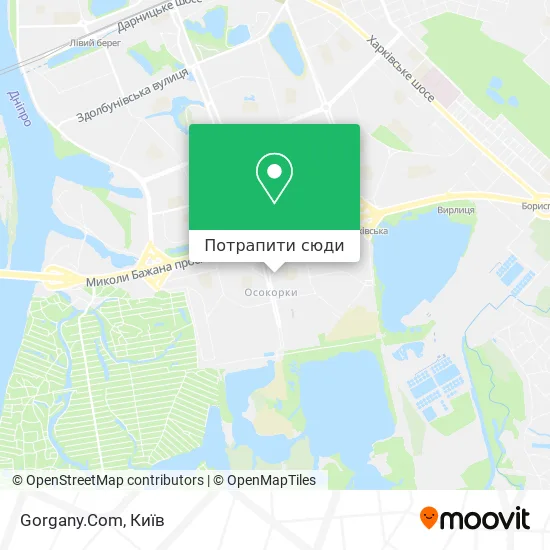 Карта Gorgany.Com