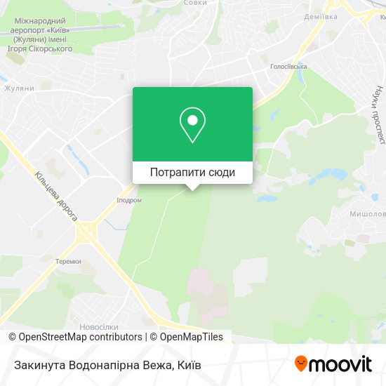 Карта Закинута Водонапірна Вежа