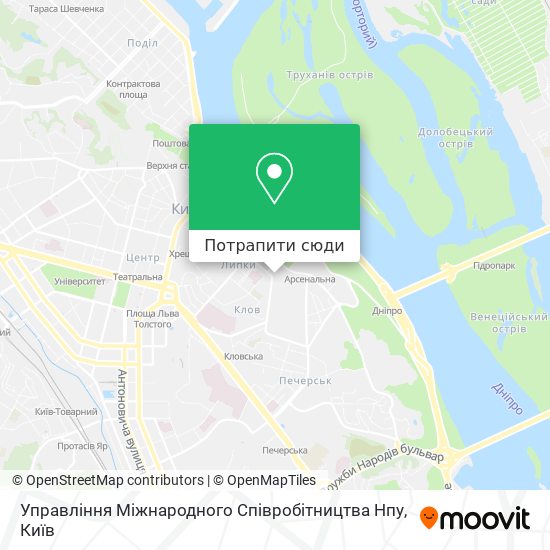 Карта Управління Міжнародного Співробітництва Нпу