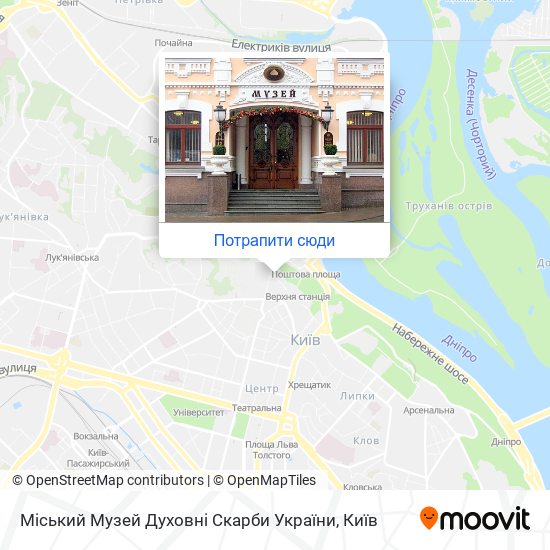Карта Міський Музей Духовні Скарби України