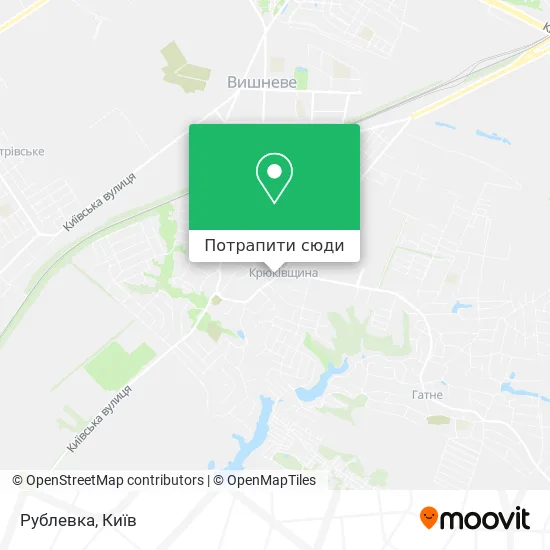 Карта Рублевка