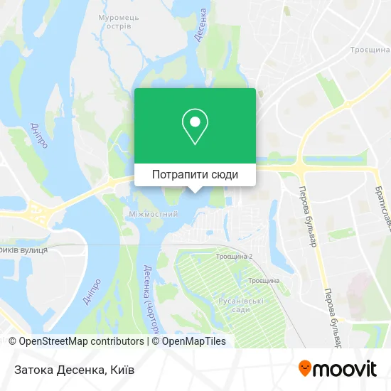 Карта Затока Десенка
