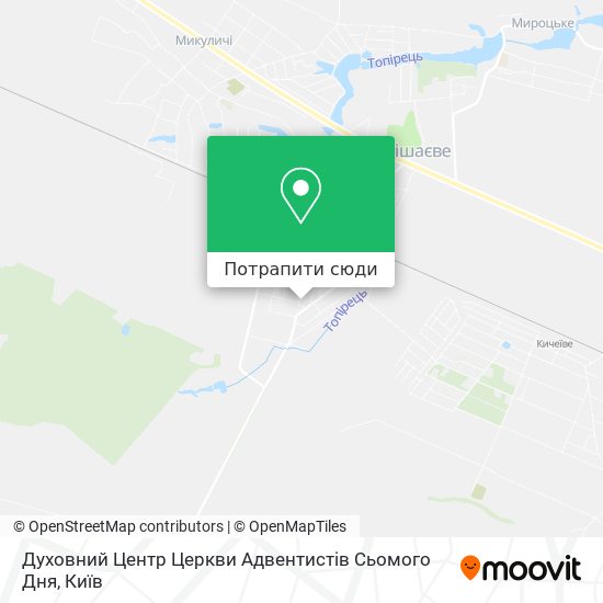 Карта Духовний Центр Церкви Адвентистів Сьомого Дня