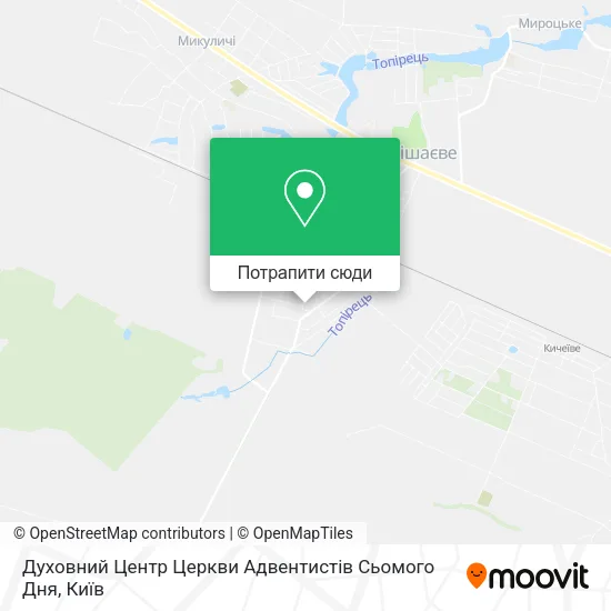 Карта Духовний Центр Церкви Адвентистів Сьомого Дня