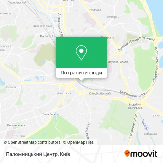 Карта Паломницький Центр