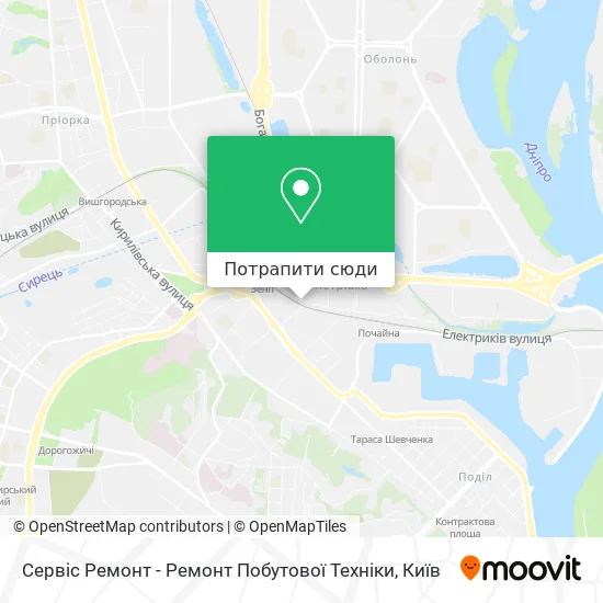 Карта Сервіс Ремонт - Ремонт Побутової Техніки