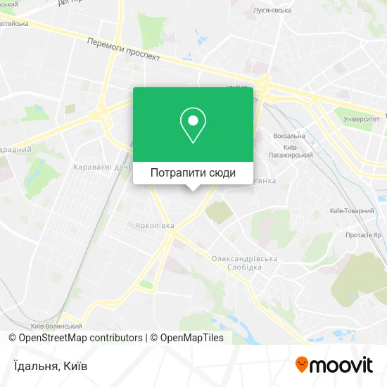 Карта Їдальня