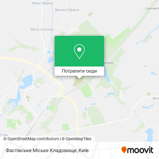 Карта Фастівське Міське Кладовище