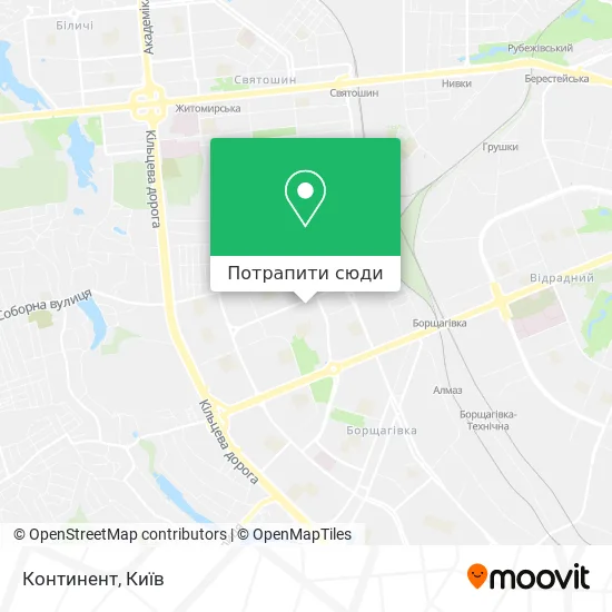 Карта Континент