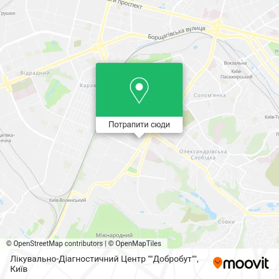 Карта Лікувально-Діагностичний Центр ""Добробут""